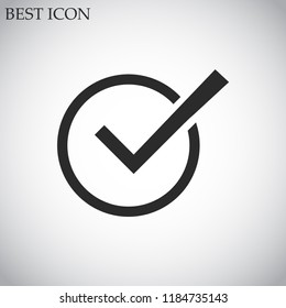 check mark vector icon 10 eps