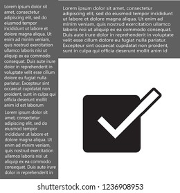 check mark vector icon 10 eps