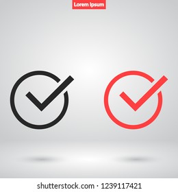check mark vector icon 10 eps