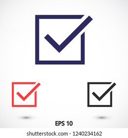 check mark vector icon 10 eps