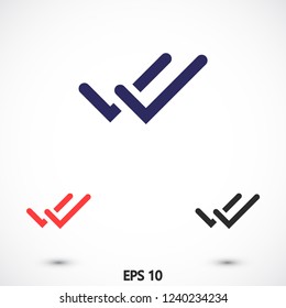 check mark vector icon 10 eps