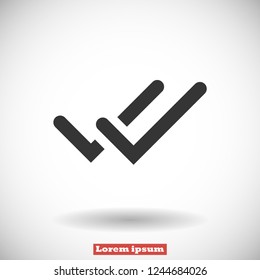 check mark vector icon 10 eps