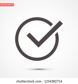 check mark vector icon 10 eps
