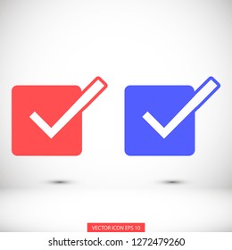 check mark vector icon 10 eps