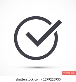 check mark vector icon 10 eps
