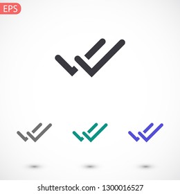 check mark vector icon 10 eps