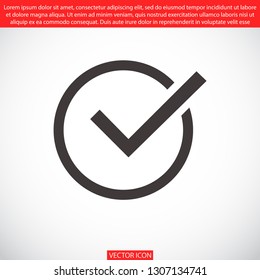 check mark vector icon 10 eps