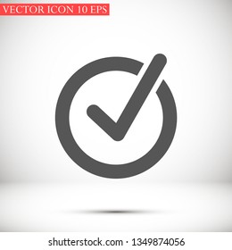 Check Mark Vector Icon 10 Eps