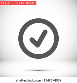 Check Mark Vector Icon 10 Eps