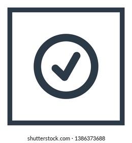 check mark vector icon 10 eps , Lorem ipsum Flat design