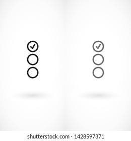 check mark vector icon 10 eps  Flat design