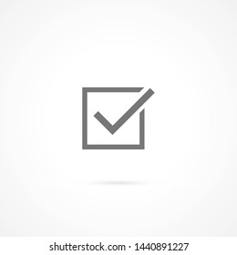 check mark vector icon 10 eps , Lorem ipsum Flat design