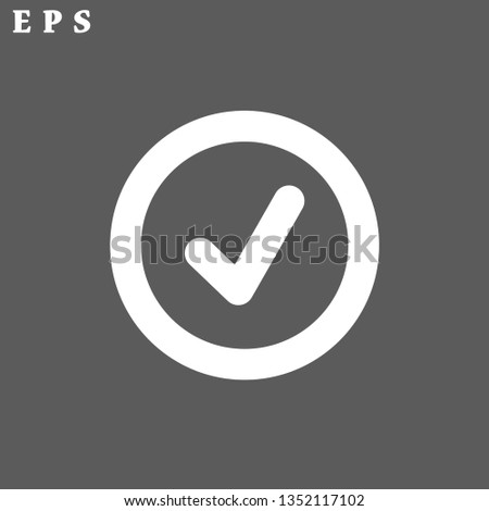 check mark vector icon 10 eps