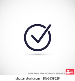 Check mark  vector icon