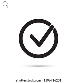 Check mark  vector icon