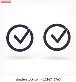 Check mark  vector icon