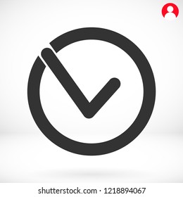 Check mark  vector icon