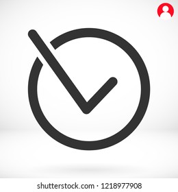 Check mark  vector icon