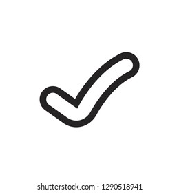 Check mark vector icon