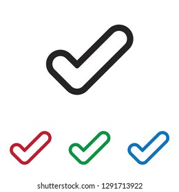 Check mark vector icon