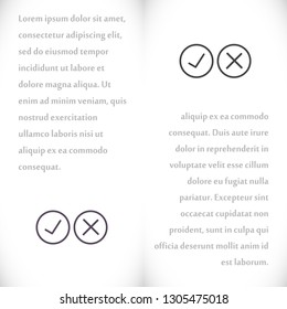 check mark Vector icon