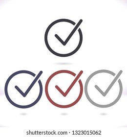 Check mark  vector icon