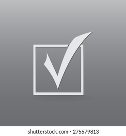 Check mark vector icon 