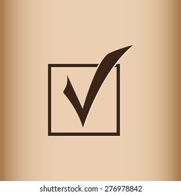 Check mark vector icon 