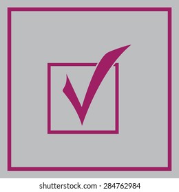 Check mark vector icon 