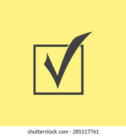 Check mark vector icon 