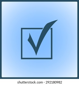 Check mark vector icon 