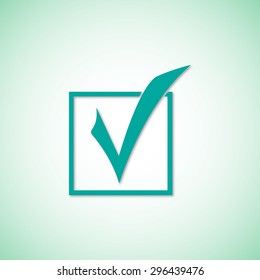 Check mark vector icon 