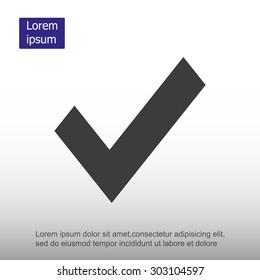 Check mark vector icon	