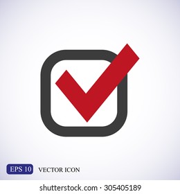 Check mark vector icon	