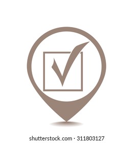 Check mark vector icon 