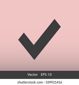 Check mark vector icon	