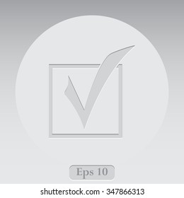 Check mark vector icon 