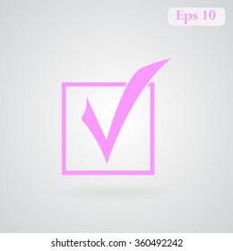 Check mark vector icon 