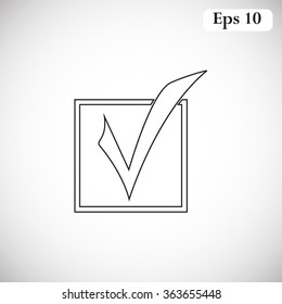 Check mark vector icon 