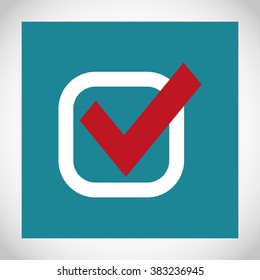 Check mark vector icon	