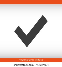 Check mark vector icon	
