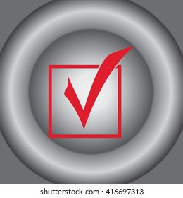 Check mark vector icon 