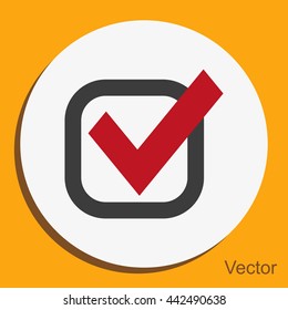Check mark vector icon	