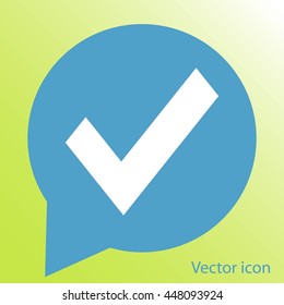 Check mark vector icon	
