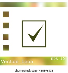 Check mark vector icon