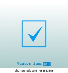 Check mark vector icon