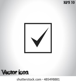 Check mark vector icon
