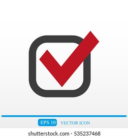 Check mark vector icon	