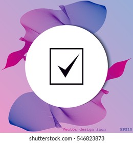 Check mark vector icon