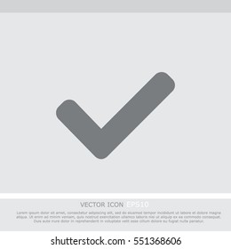Check mark vector icon